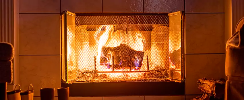 Mendota Hearth Landscape Fireplace Installation in Kirkland, Washington