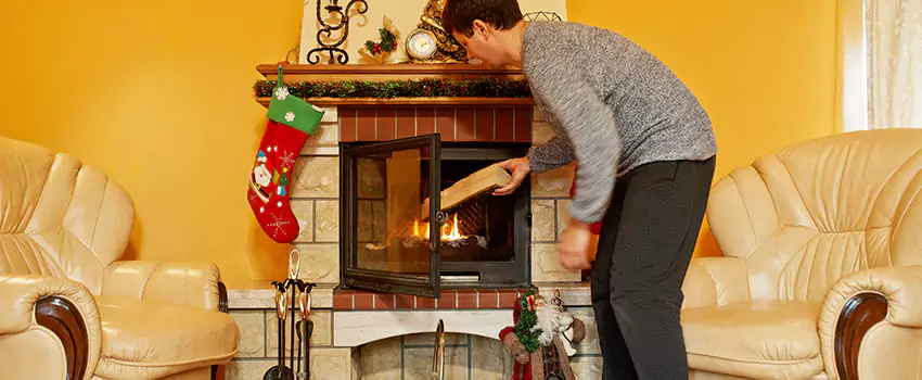Rusted Metal Fireplace Restoration in Kirkland, Washington