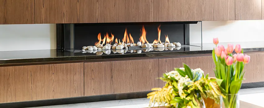 Double-height Fireplace Design Refurbishment in Kirkland, Washington